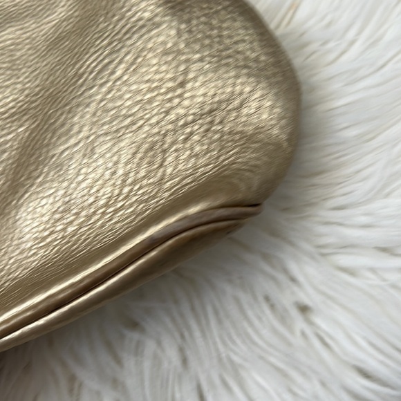 Michael Kors Leather Bucket Shoulder Bag Gold - Picture 15 of 16